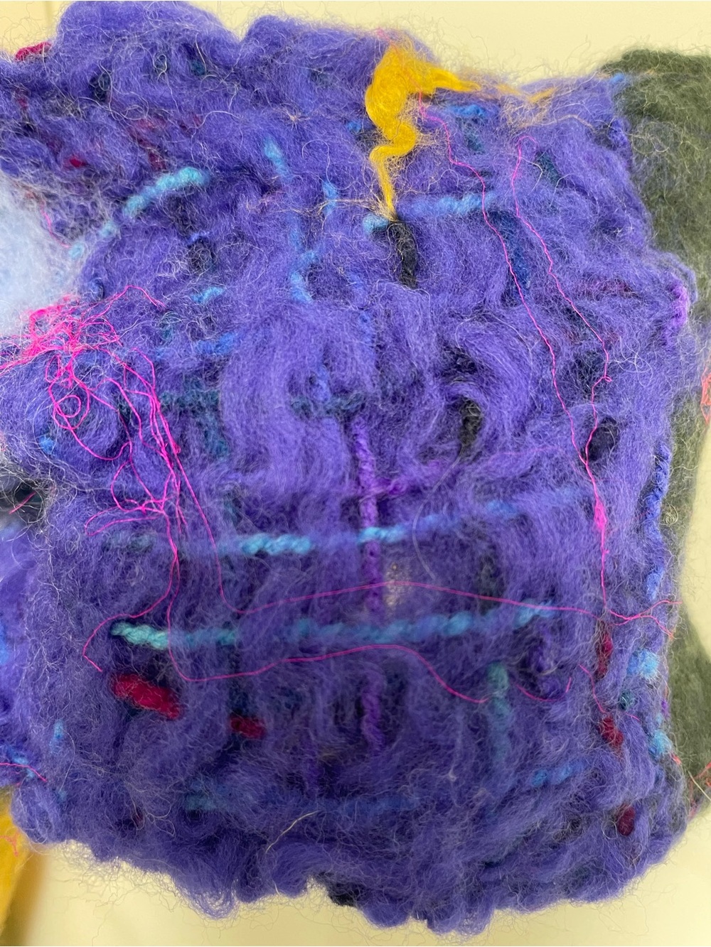 Colorful Hand-Felted Wool Scarf - Multi Color - Picture 11 of 15